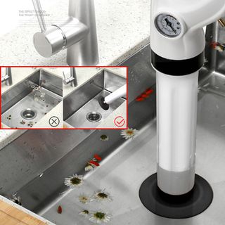 Dụng cụ thông tắc bồn cầu/ lavabo/ bồn rửa/ ống nước/ thoát sàn nước sử dụng bằng khí nén
