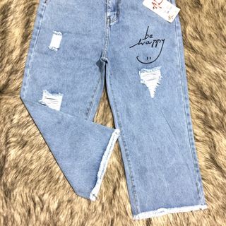 BAGGY 9 TẤC ỐNG RỘNG RÁCH