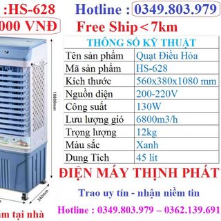 Quạt điều hòa hơi nước HS-628