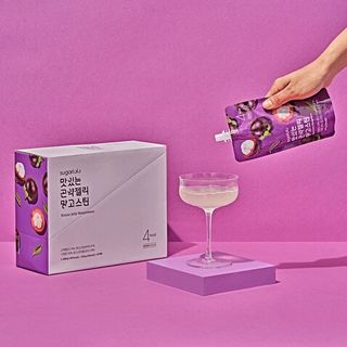 [KHÔNG ĐƯỜNG] Nước Thạch Trái Cây Hàn Quốc Sugarlolo Thùng 40 Bịch 150ml - Vị Măng Cụt