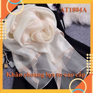 Khăn choàng cổ vuông lụa Satin-thích hợp cho các bạn nữ đi chơi Đà Lạt