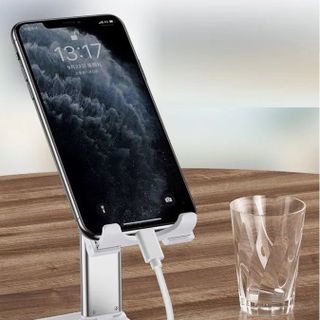 Giá đỡ điện thoại, ipad gấp gọn mở rộng được đế, ống trượt kim loại