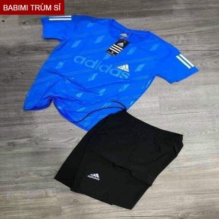 Bộ quần áo thể thao nam dáng cộc chất thun co dãn