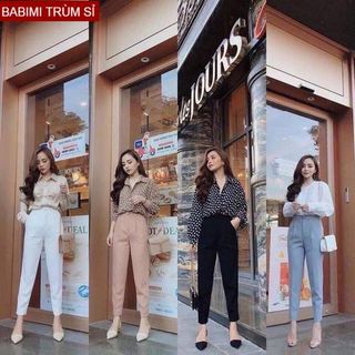 Quần công sở nữ chất tuyết mưa loại xịn