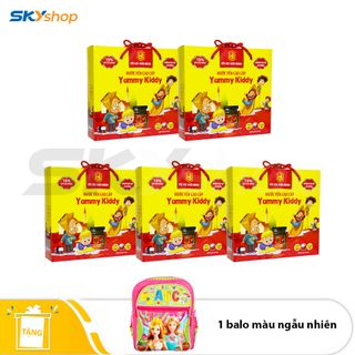 5 Hộp Yến Yummy Kiddy Hương Tự Chọn Thiên Hoàng (6 Lọ/Hộp) - KÈM QUÀ TẶNG