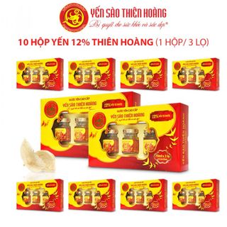 HỘP YẾN SÀO THIÊN HOÀNG 12% (HỘP 3 LỌ)