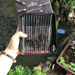 Hộp Chì Kẻ Môi Odbo Wonderful Lip Pencil Thái Lan, hộp 12 cây tặng kèm chuốt chì