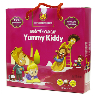 3 Hộp Yến Yummy Kiddy 3 Hương Vị (6 Lọ/Hộp)