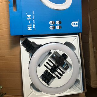 Đèn Livestream RL14 36cm + 3 Kẹp ĐT+ Điều Khiển