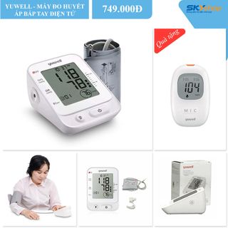 Máy Đo Huyết Áp Có Giọng Nói Yuwell YE660E - Tặng Máy Đo Đường Huyết Yuwell giá sỉ