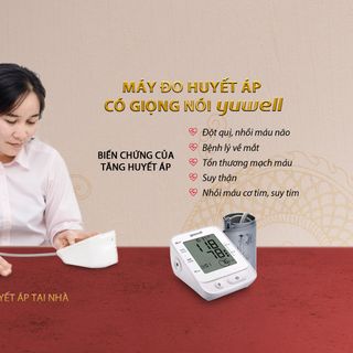 Máy Đo Huyết Áp Có Giọng Nói Yuwell YE660E - Tặng Máy Đo Đường Huyết Yuwell