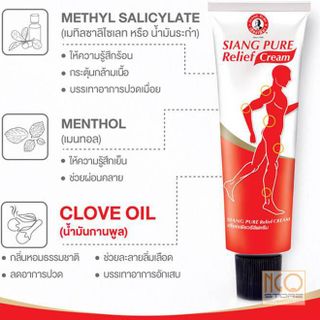 Dầu nóng giảm đau cơ Siang Pure Relief Cream Thái Lan