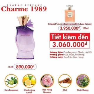 Nước Hoa Nữ Charme 1989 For Her 75ml