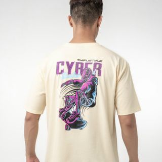 Áo thun cotton in lụa CYRER trẻ trung năng động