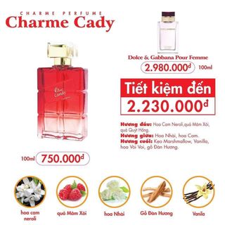 Nước Hoa Nữ Charme Candy 100ml