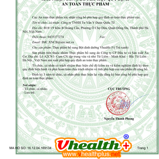 V- Health dinh dưỡng vị Socola