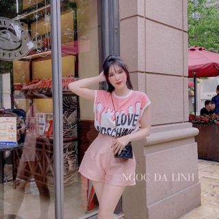 Sét áo mochino mix sooc lửng siêu hot