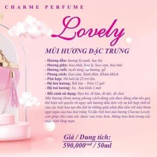 Nước Hoa Nữ Charme Lovely 50ml