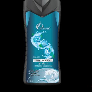 Sữa Tắm Gội Charme 3in1 Cho Nam 500ml