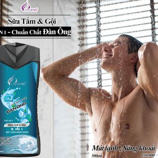 Sữa Tắm Gội Charme 3in1 Cho Nam 500ml