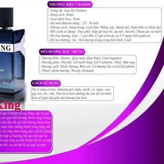Nước Hoa Nam Charme King 60ml