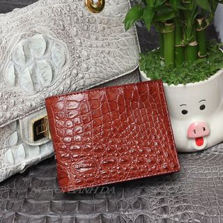 Ví da hông cá sấu thật - Bóp da cá sấu 100% giá