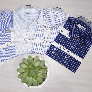 Áo sơ mi nam trung niên dài tay chất vải lụa mát mẻ hoạt tiết lạ mắt phù hợp với người lớn tuổi