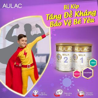 SỮA MÁT AULACMILK 1(0-2 TUỔI) BẢO VỆ ĐƯỜNG RUỘT VÀ SỨC ĐỀ KHÁNG CHO TRẺ