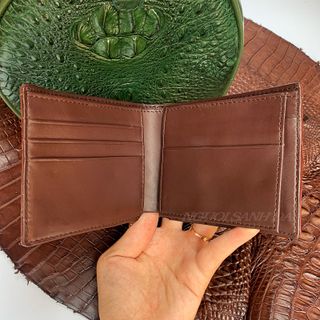 Ví da cá sấu gai đuôi - Bóp da cá sấu thật 100% giá