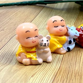 Bộ 12 tượng chú tiểu 12 con giáp tài lộc