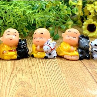 Bộ 12 tượng chú tiểu 12 con giáp tài lộc