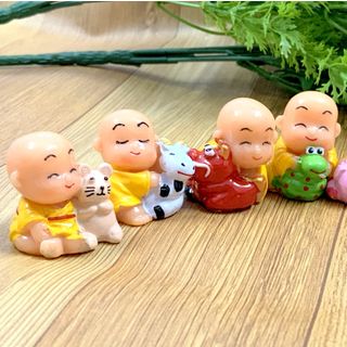 Bộ 12 tượng chú tiểu 12 con giáp tài lộc