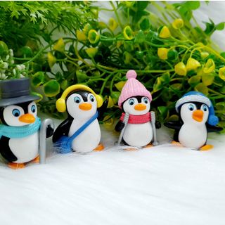 Bộ 4 tượng Chim Cánh Cụt