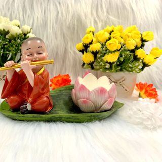 Tượng Xông Trầm Hoa Sen