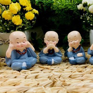 Bộ 4 chú tiểu tứ không đeo chuỗi hạt