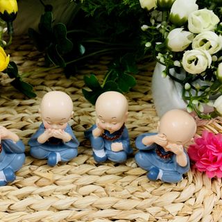 Bộ 4 chú tiểu tứ không đeo chuỗi hạt