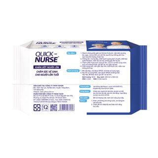 Khăn ướt người lớn Quick, Nurse 50 miếng