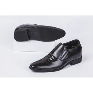Giày tây nam tăng chiều cao đế độn trong cao 7 cm, da thật 100%, bảo hành da vĩnh viễn