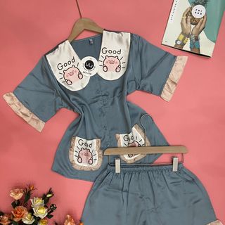 Đồ bộ nữ pijama tiểu thư in 3D Good
