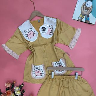 Đồ bộ nữ pijama tiểu thư in 3D Good