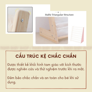 KỆ SÁCH GỖ VẢI MONTESSORI CHO BÉ