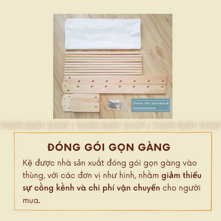 KỆ SÁCH GỖ VẢI MONTESSORI CHO BÉ