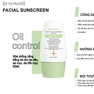 KEM CHỐNG NẮNG TRẮNG DA SMART TOUCH SUNSCREEN CHO DA DẦU, MỤN, HỒN HỢP, THƯỜNG