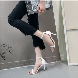 sandal cao gót quai ngang 9f ( giá sỉ )