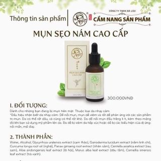 Serum Trị Mụn Bào Lão Cao Cấp Chuyên Sẹo Nám Tái Tạo