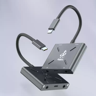 Bộ chuyển đổi Livestream Lightning đa năng (vừa sạc vừa live) dành cho điện thoại Iphone - Dây livestream IP Lighning - Dây livestream hai chiều PK (MONO) - Điều chỉnh được âm lượng ngay trên bộ chuyển đổi - Sạc live
