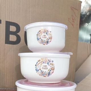 Bộ 3 bát sứ hút chân không