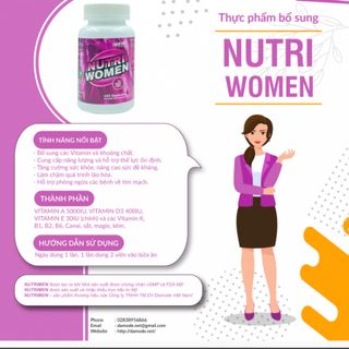 Viên Uống Bổ Sung Vitamin Dành Cho Nữ Daily Nutri Women - 100 Tablets