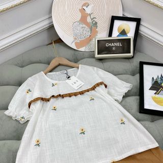 Set áo đũi xước phối bèo kèm quần short cực xinh, from basic dễ mặc