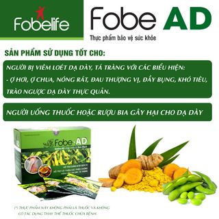 FobeAD Giảm nhanh trào ngược dạ dày, ợ nóng, ợ hơi, ơ chua, viêm loét dạ dày.